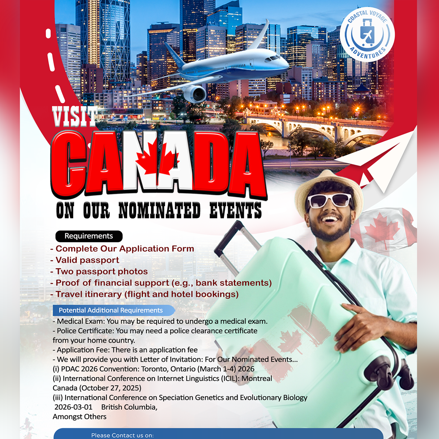 VISIT CANADA ON OUR NOMINATED EVENTS